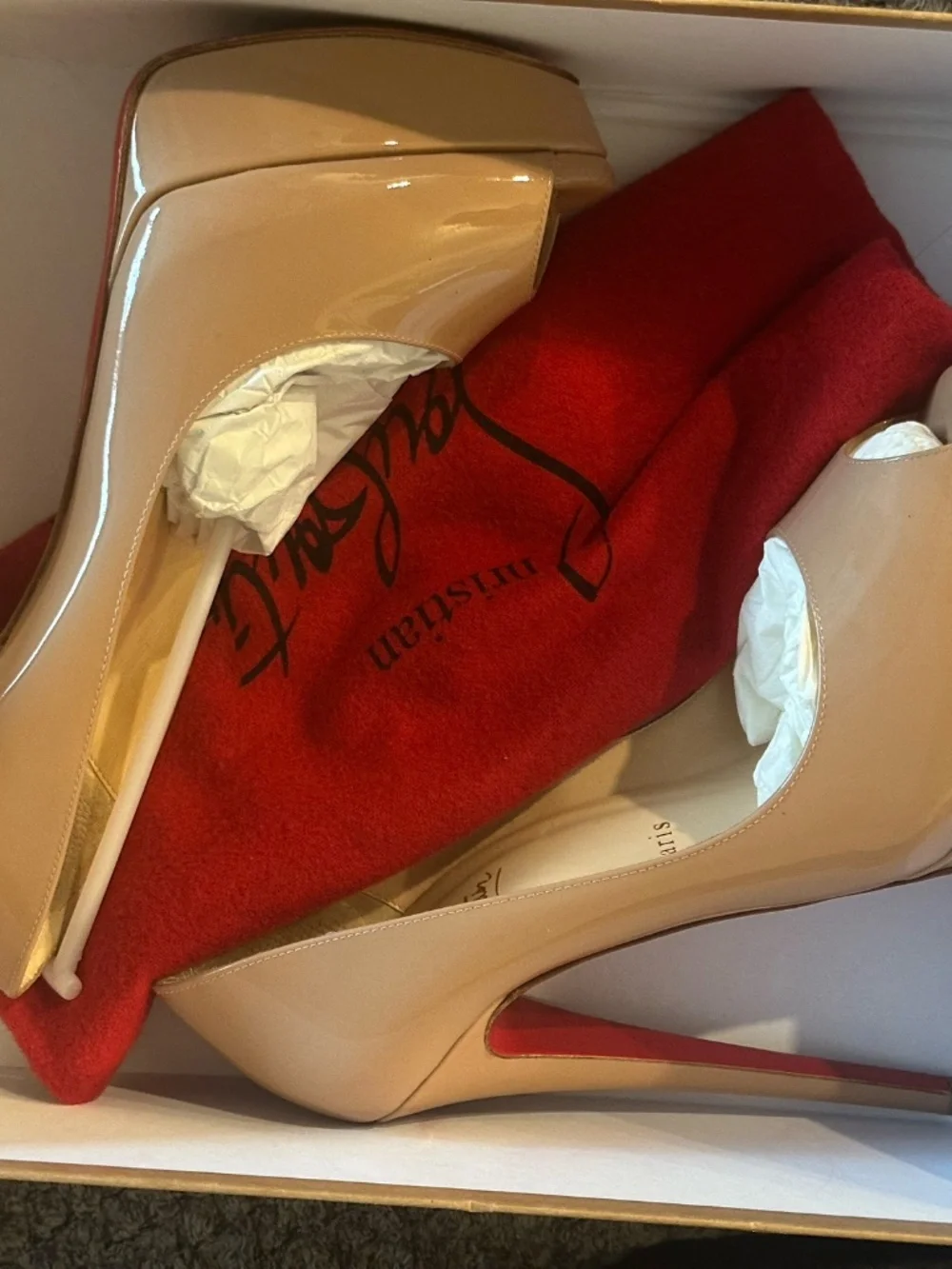 Christian Louboutin Lady Peep Patent Calf 150